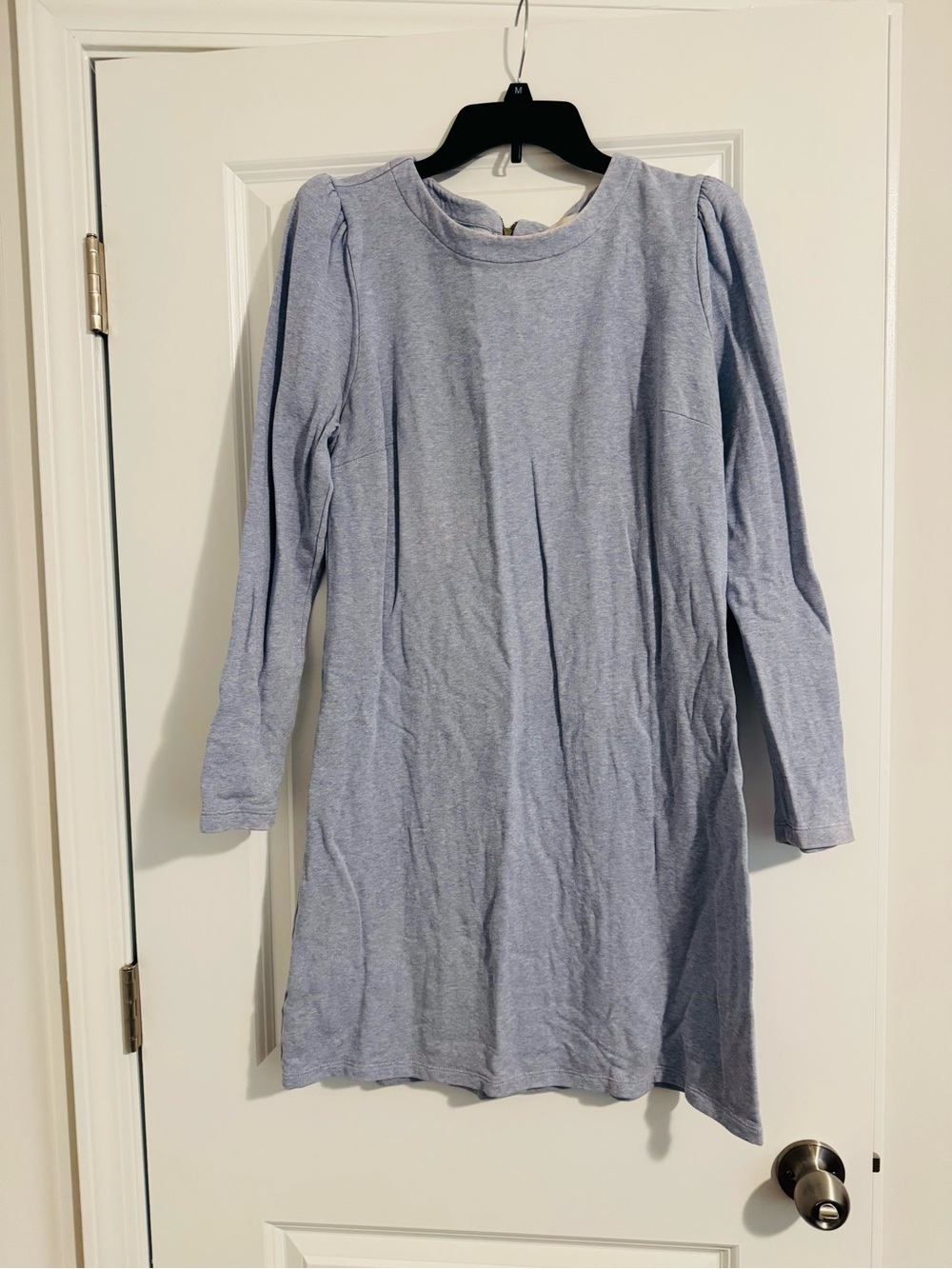 LOFT Light Blue Long Sleeve Shift Dress